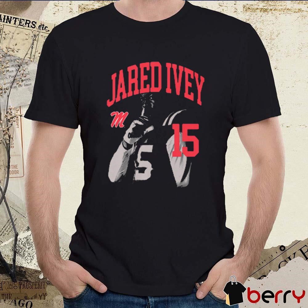Jared Ivey #15 Ole Miss Rebels Portrait t-shirt
