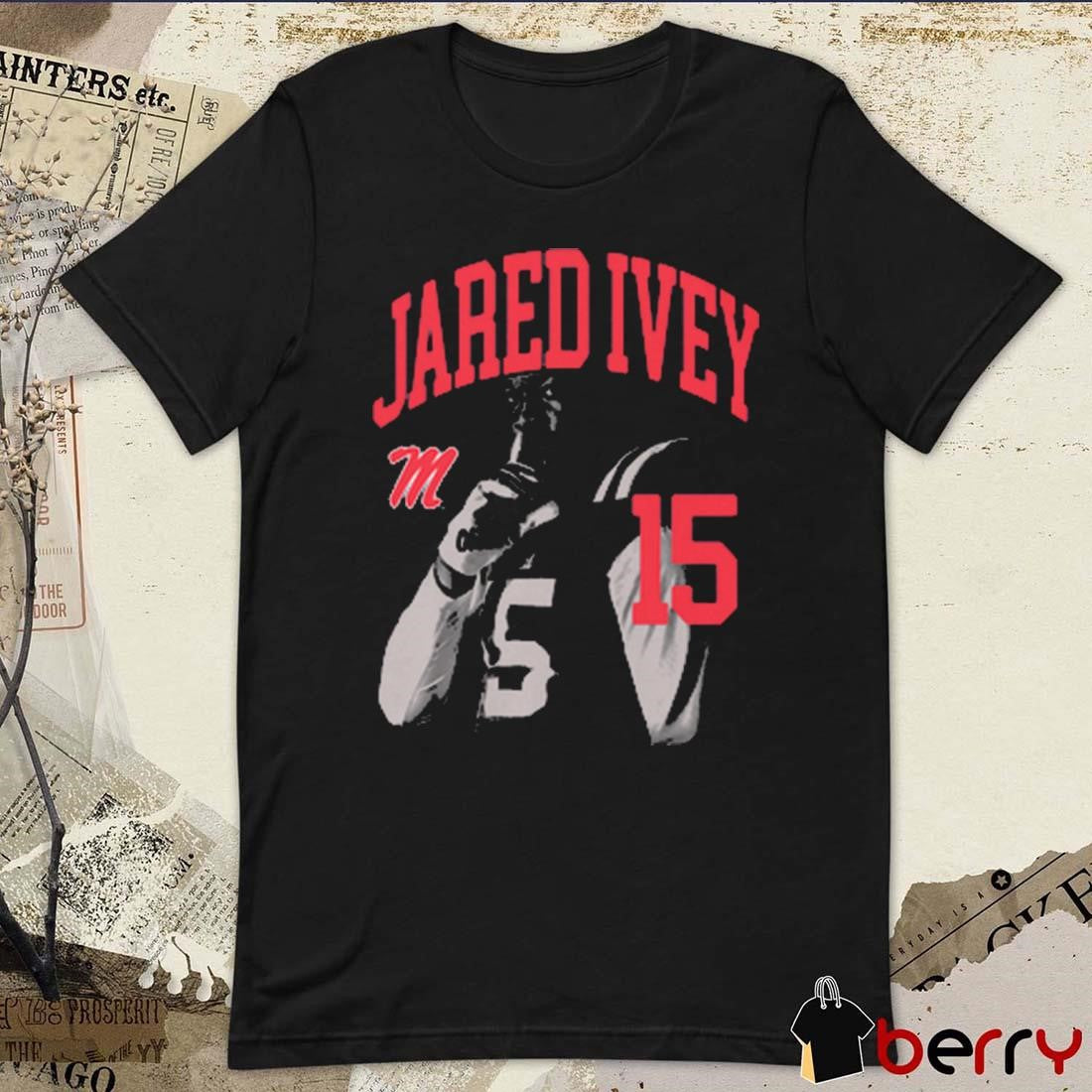 Jared Ivey #15 Ole Miss Rebels Portrait t-shirt