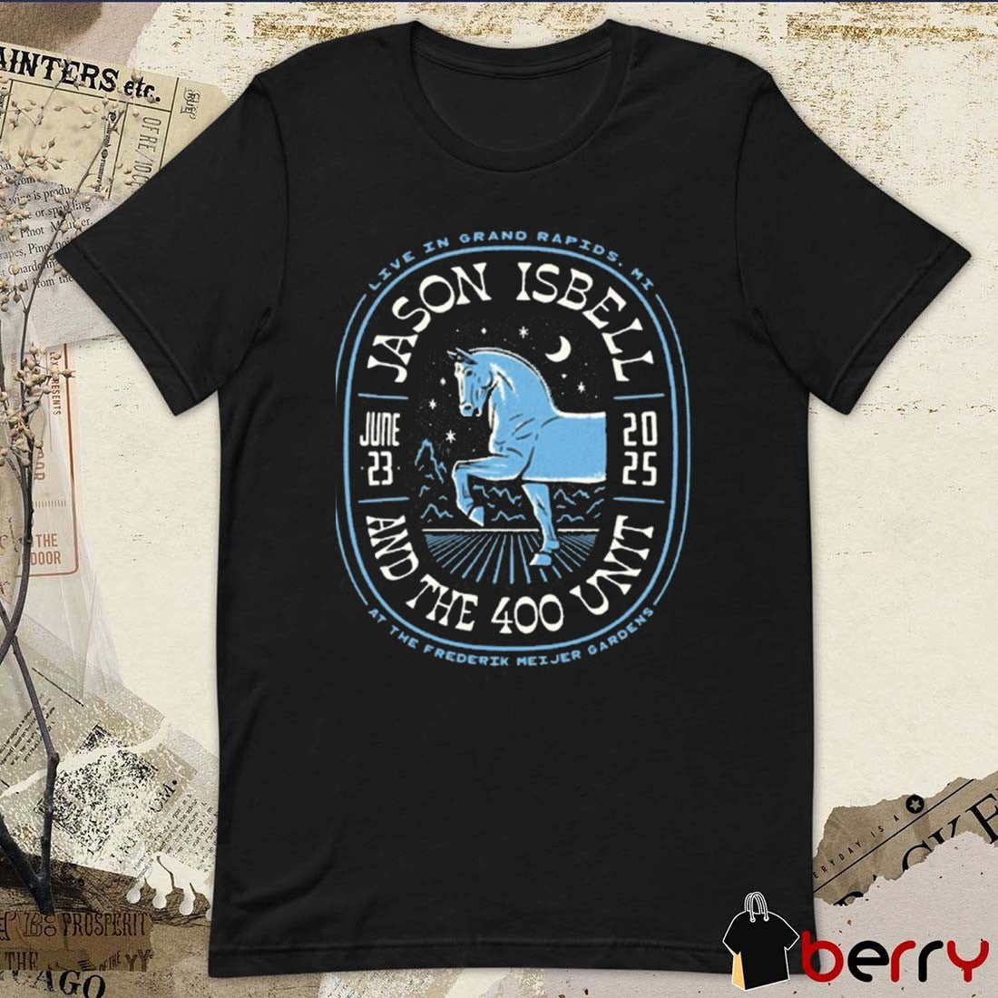 Jason Isbell And The 400 Unit Live In Grand Rapids MI 06.23.2025 Frederik Meijer Gardens t-shirt