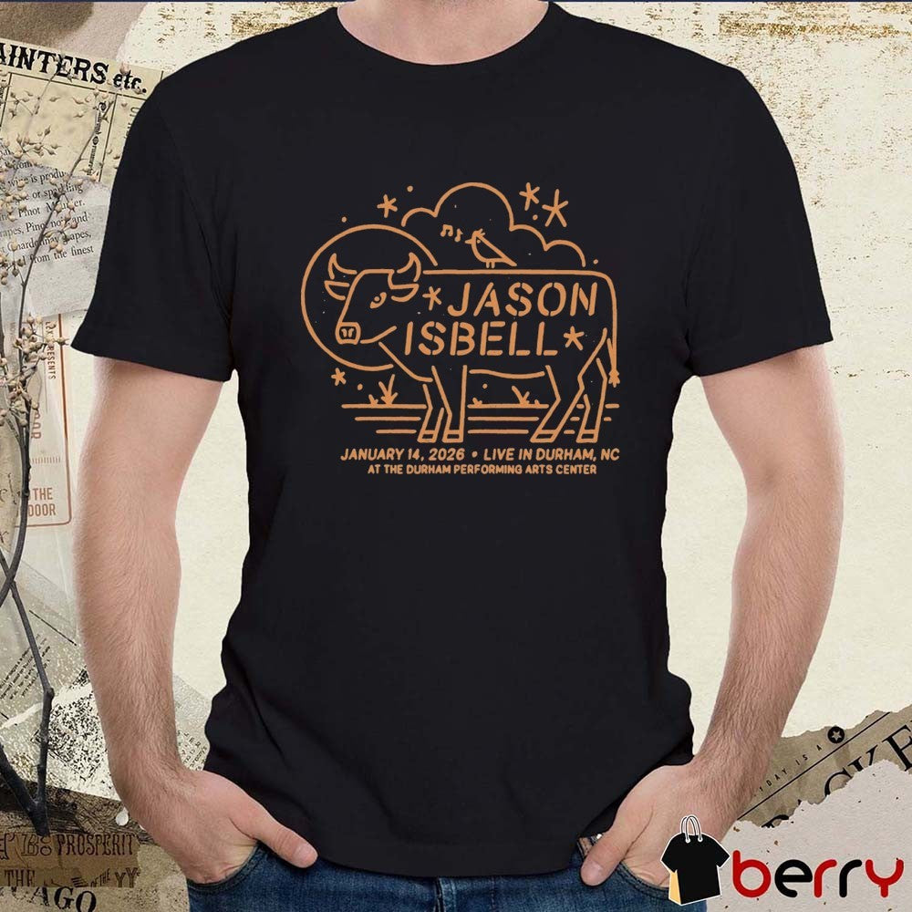 Jason Isbell January 14 2026 Live In Durham NC At The Durham Performing Arts Center t-shirt