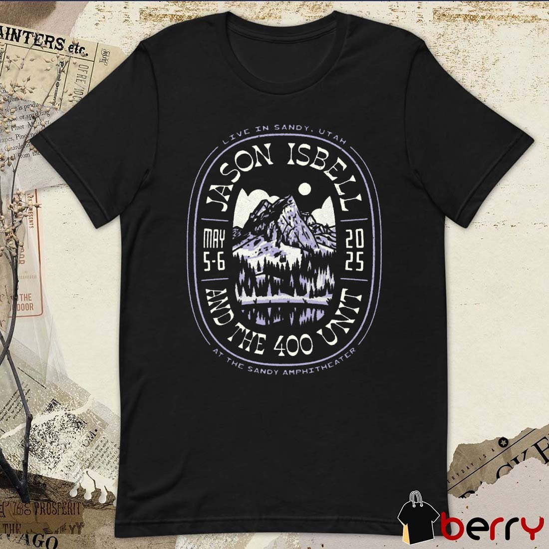 Jason Isbell and The 400 Unit May 5-6 2025 At The Sandy Amphitheater Live In Sandy UT t-shirt