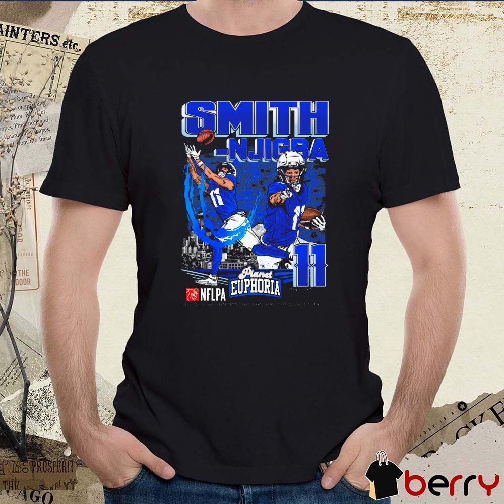 Jaxon Smith-Njigba Seattle Seahawks NFL Football Planet Euphoria Artwork t-shirt