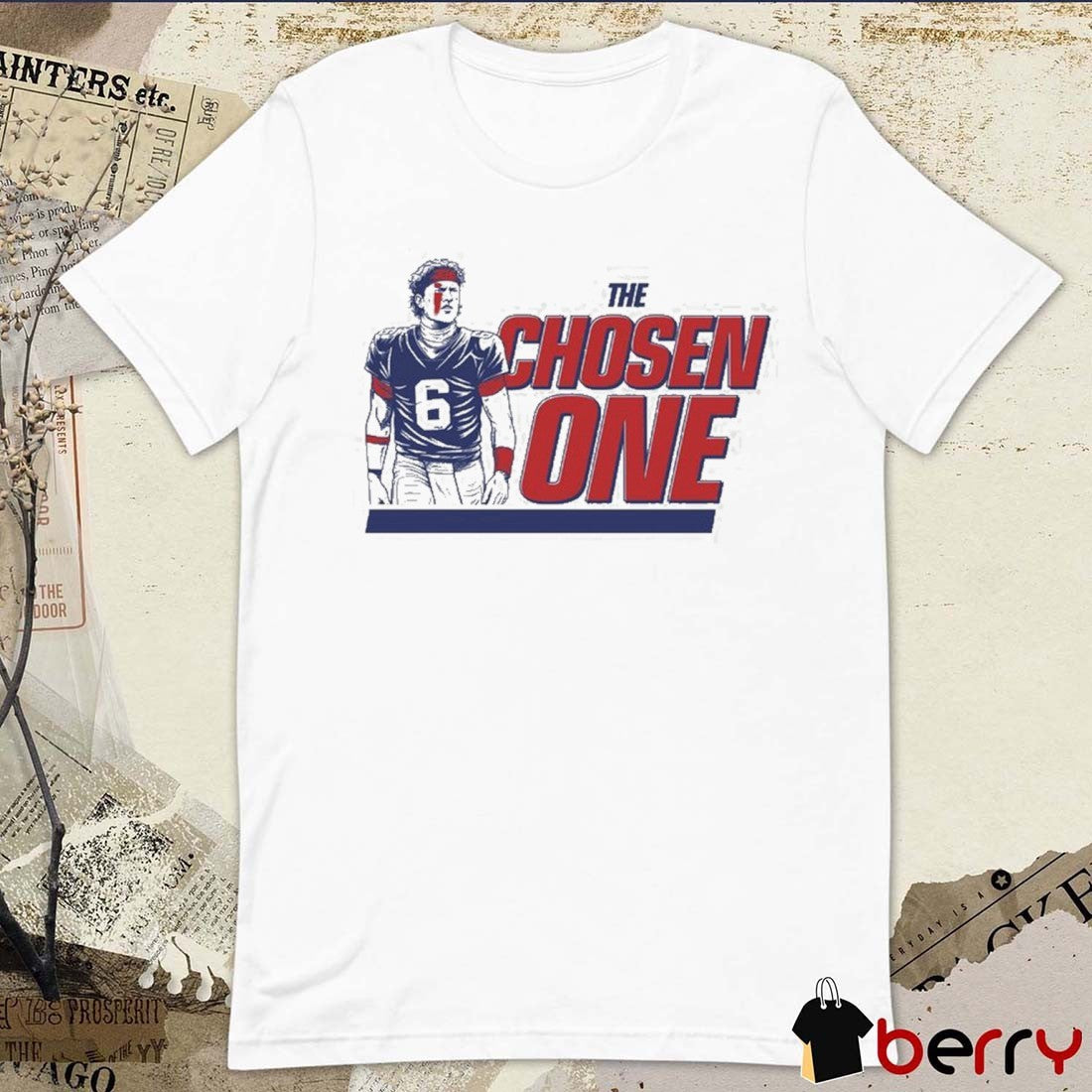 Jaxson Dart New York Giants Football NFL The Chosen One Painting t-shirt