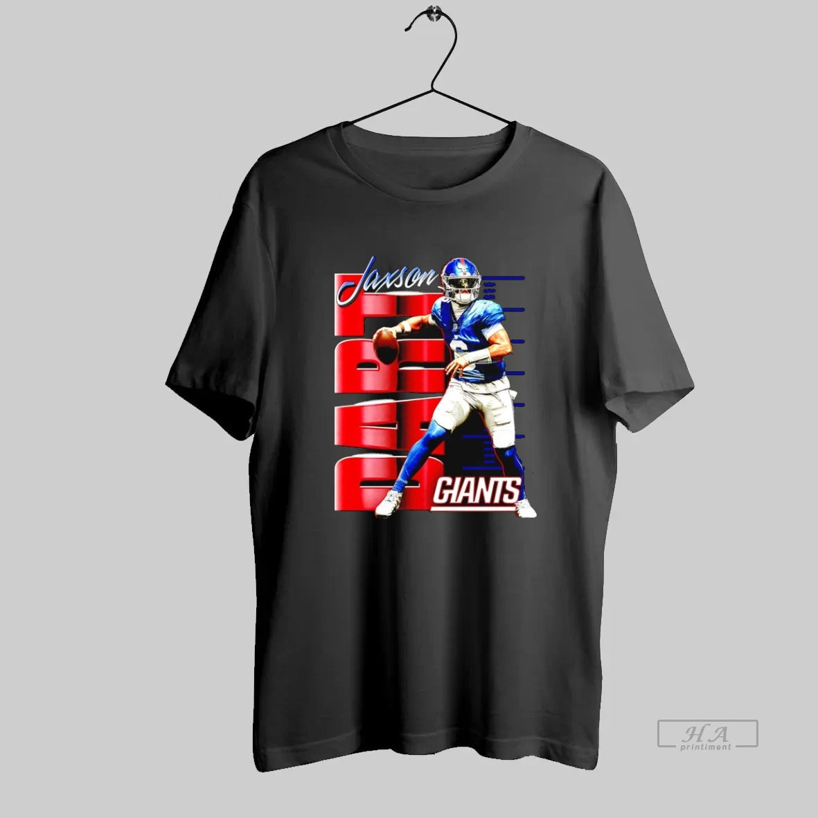 Official Jaxson Dart New York Giants Football Celebration