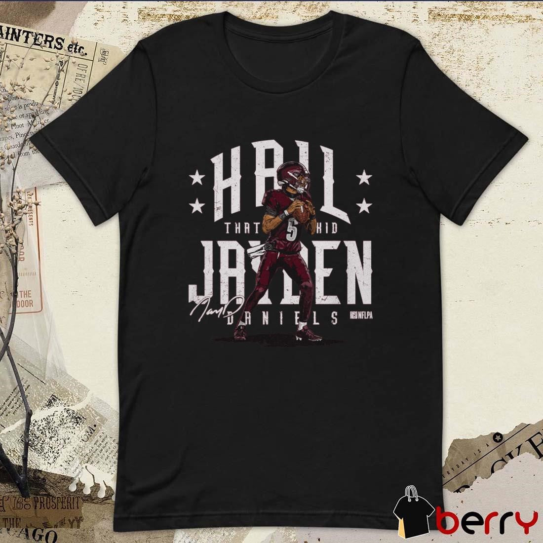 Jayden Daniels Washington Commanders NFL Hail Jayden That Kid Signature Graphic t-shirt