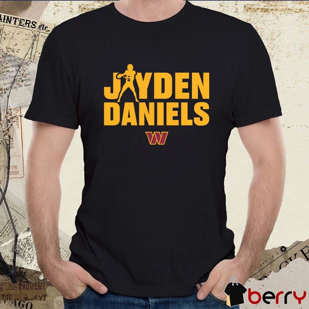 Jayden Daniels Washington Commanders NFL Play Motion t-shirt