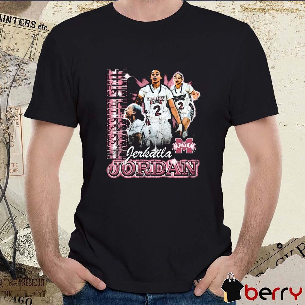 Jerkaila Jordan Mississippi State Bulldogs 90s Graphic t-shirt