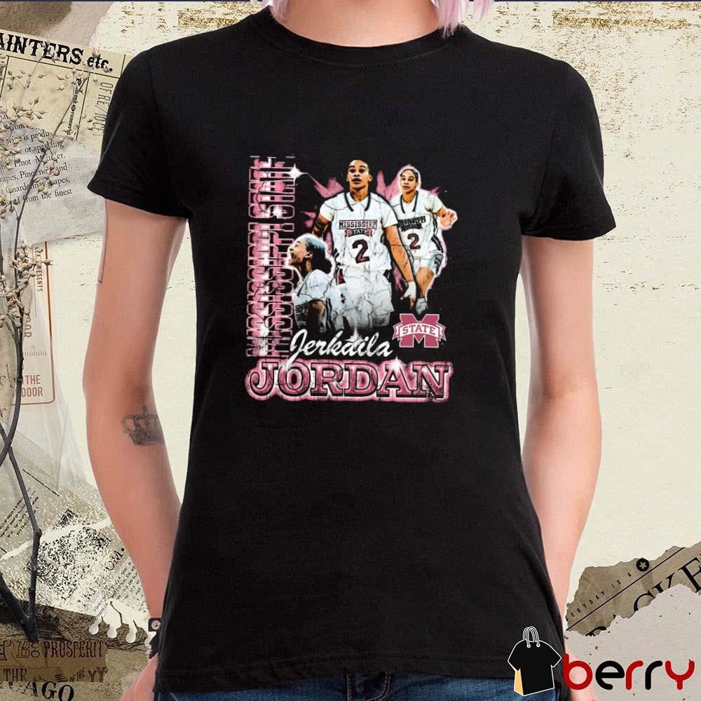 Jerkaila Jordan Mississippi State Bulldogs 90s Graphic t-shirt