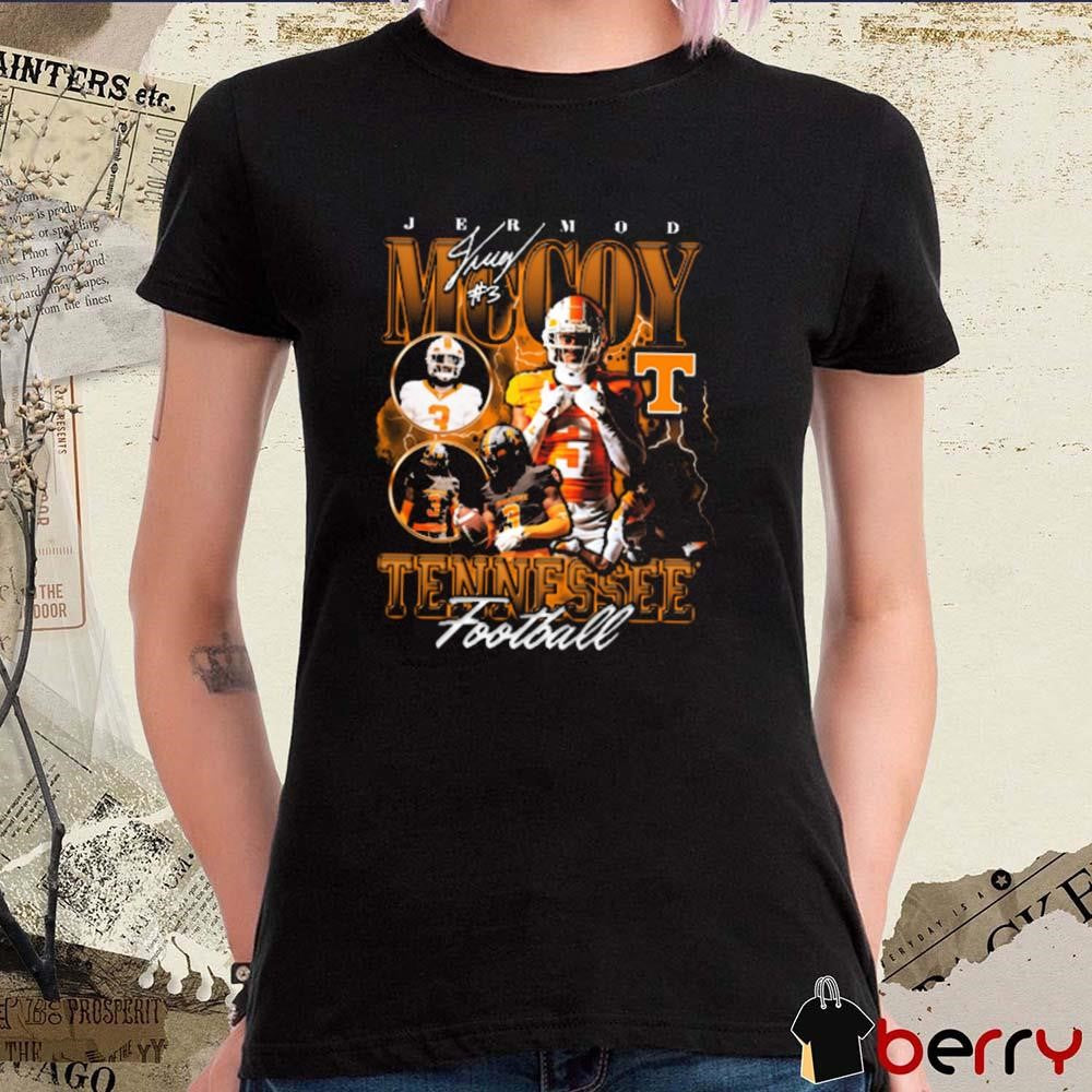 Jermod Mccoy #3 Pepper 90s Tennessee Volunteers Football Signature t-shirt