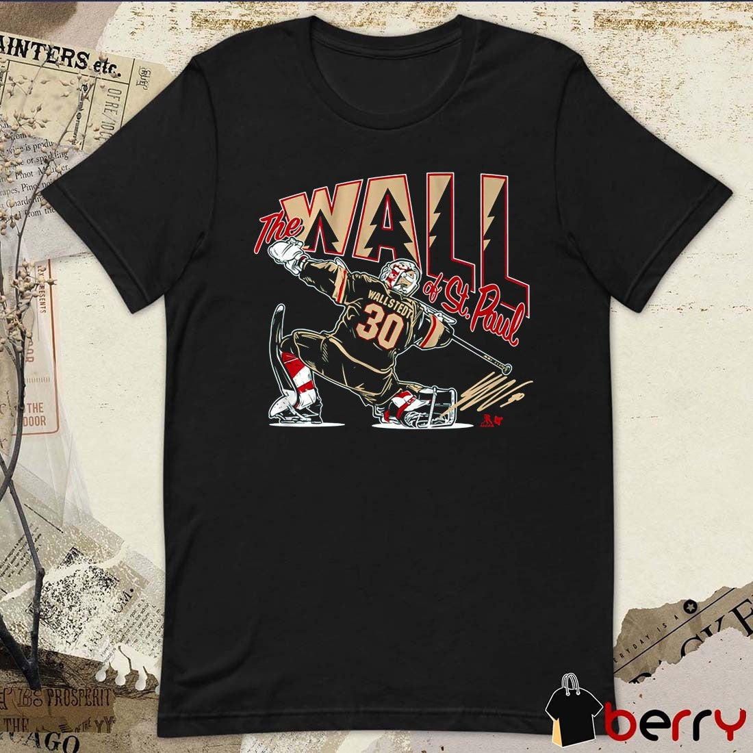 Jesper Wallstedt The Wall Of St Paul Remix Minnesota Wild 2026 NHL Hockey Goalie t-shirt