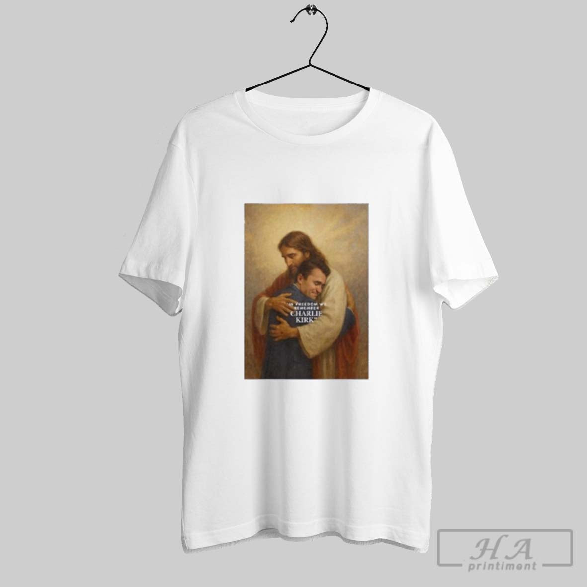 Official Jesus Hug Charlie Kirk In Freedom We Remember Shirt