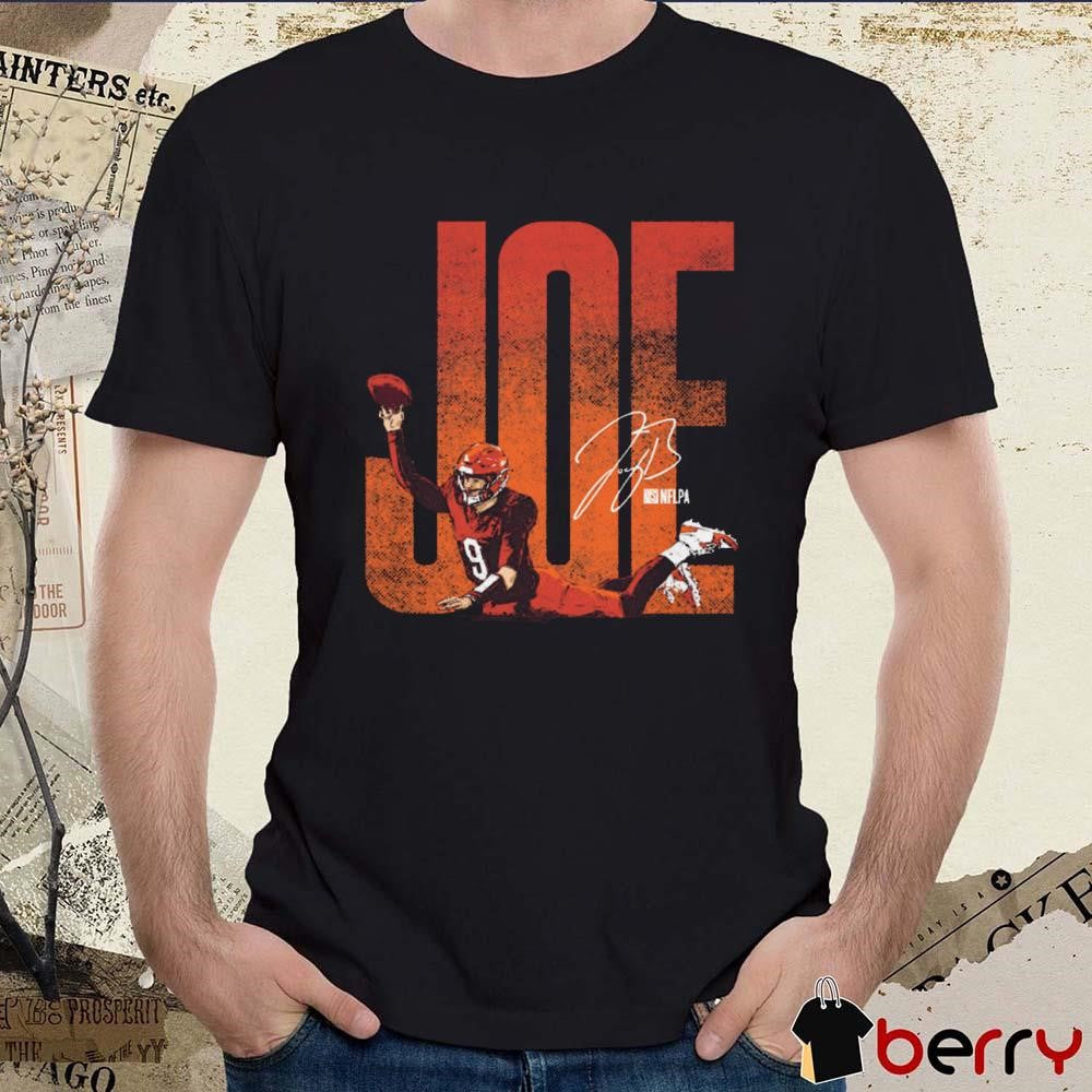 Joe Burrow Cincinnati Bengals NFL TD Pass Signature Vintage Painting t-shirt