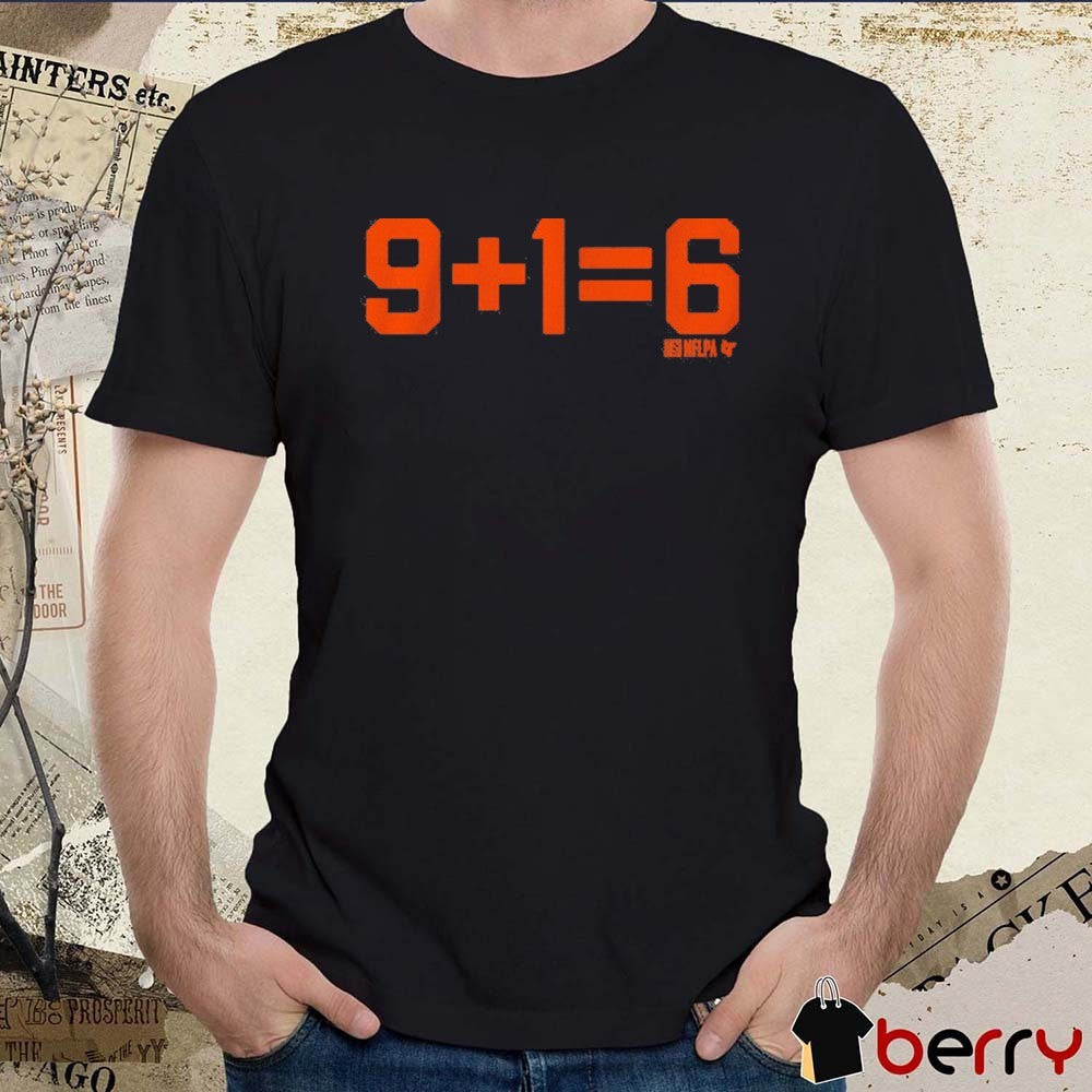 Joe Burrow and Ja’Marr Chase 9 + 1 = 6 Cincinnati Bengals NFL Football t-shirt