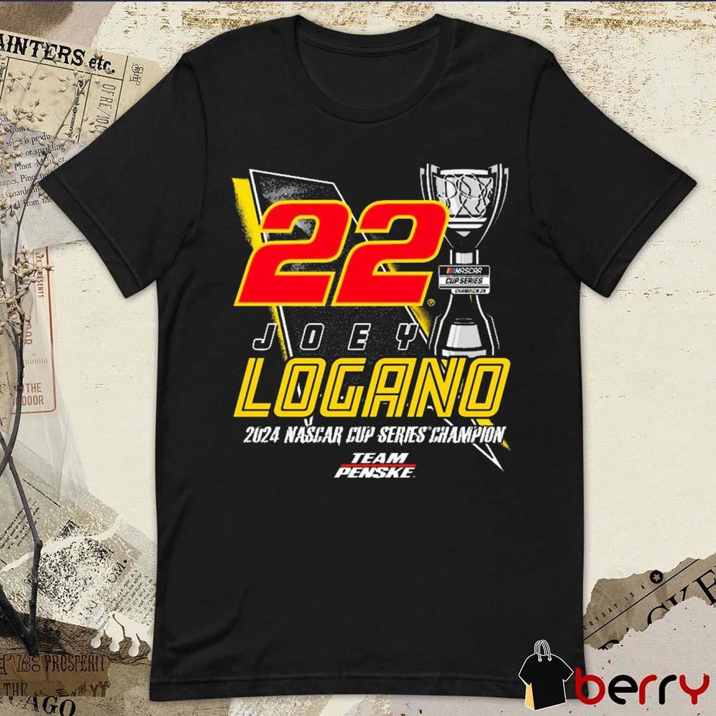 Joey Logano 2024 NASCAR Cup Series Champion 3X Team Penske Lifestyle t-shirt