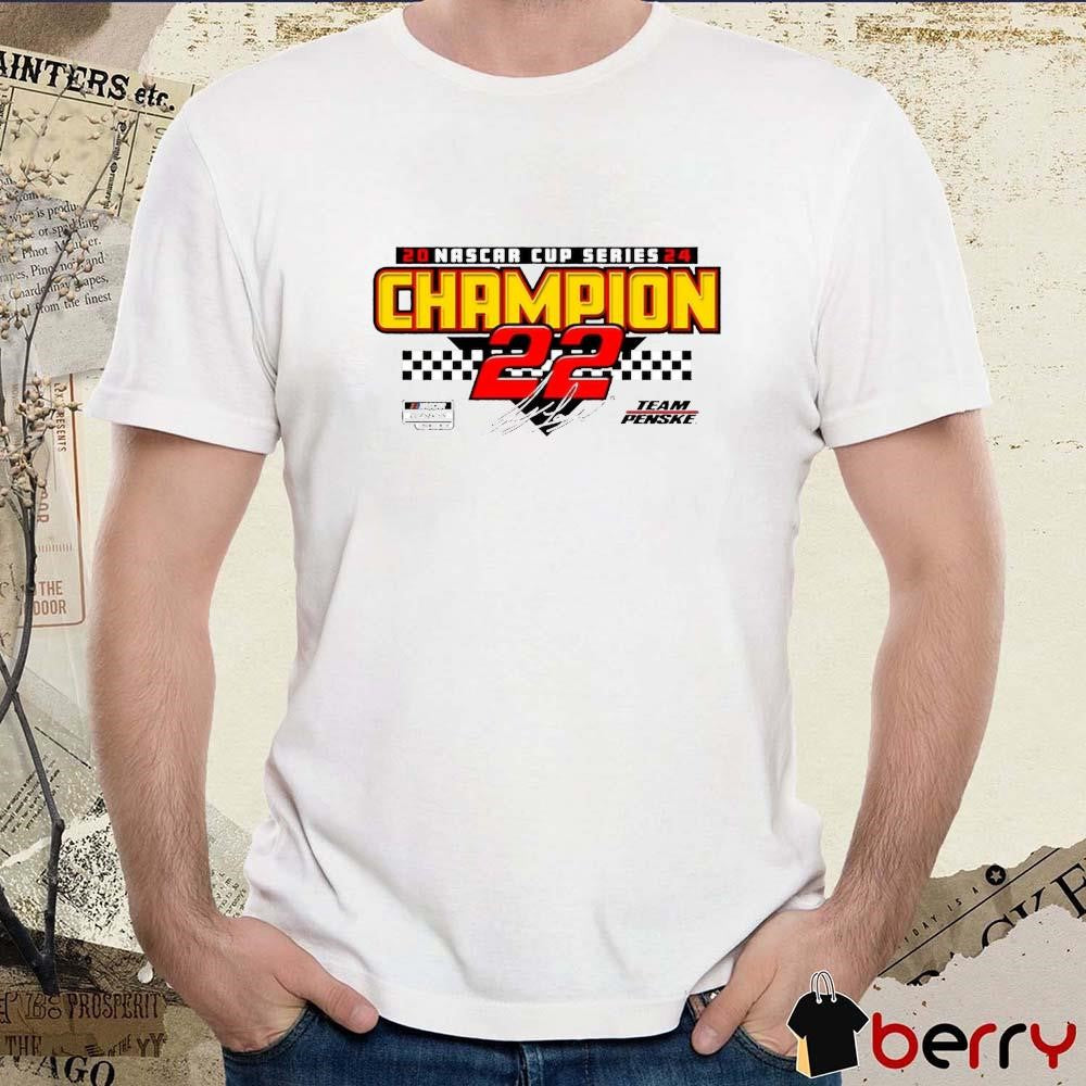 Joey Logano Team Penske 2024 NASCAR Cup Series Champion Car Signature t-shirt