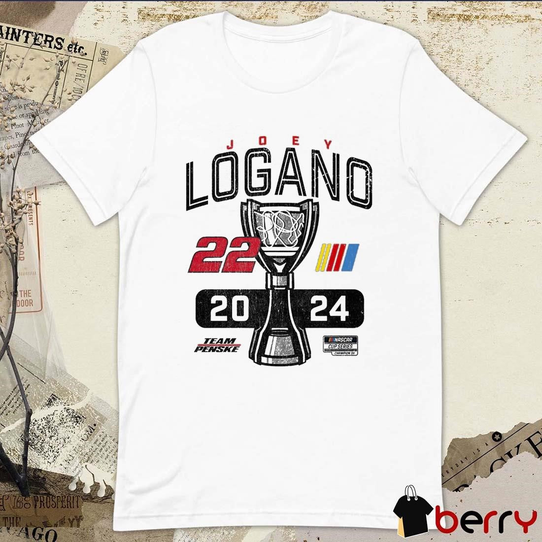 Joey Logano Team Penske 2024 NASCAR Cup Series Champion Lifestyle t-shirt