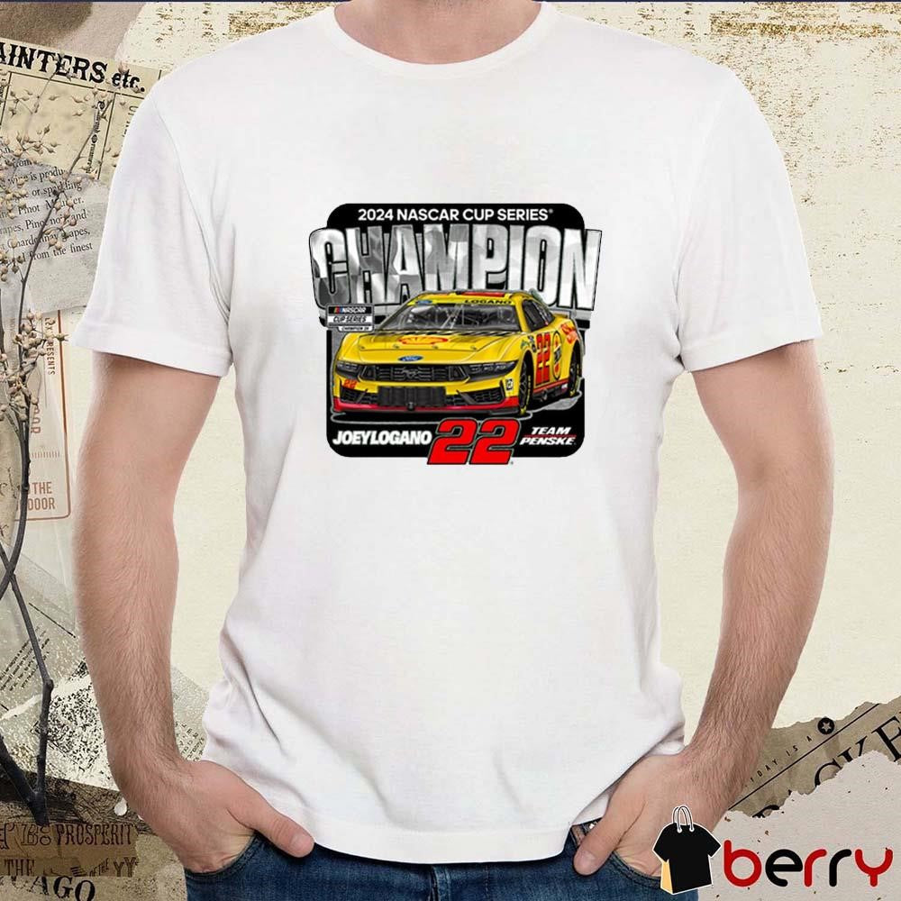 Joey Logano Team Penske NASCAR Cup Series Champion Car 2024 t-shirt
