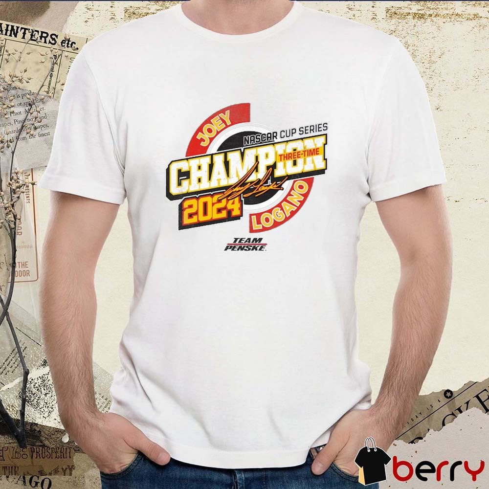 Joey Logano Team Penske Three-Time NASCAR Cup Series Champion Speed Signature t-shirt