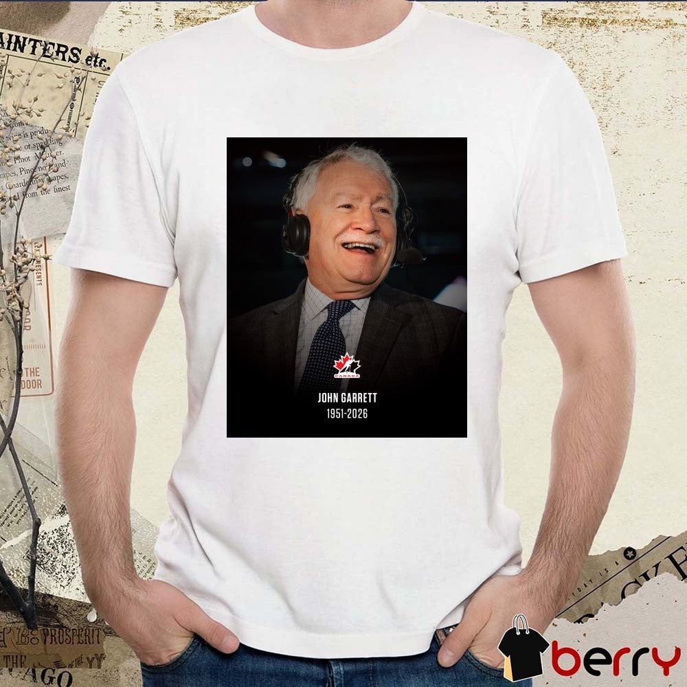 John Garrett 1951 – 2026 Hockey Canada t-shirt