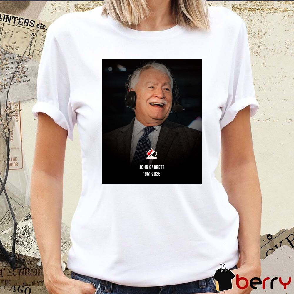 John Garrett 1951 – 2026 Hockey Canada t-shirt