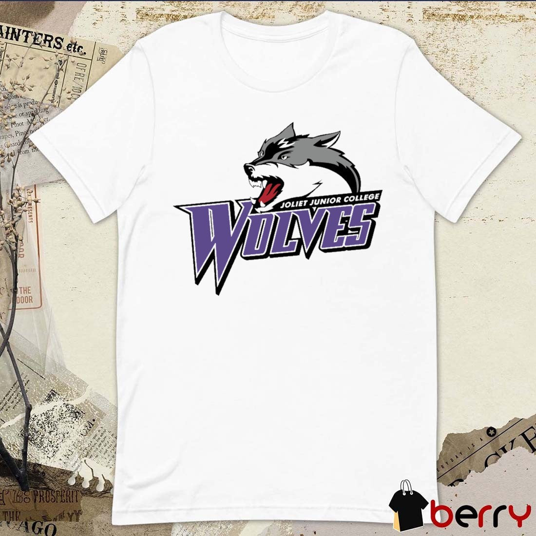 Joliet Junior College Wolves Current Athletics Logo t-shirt