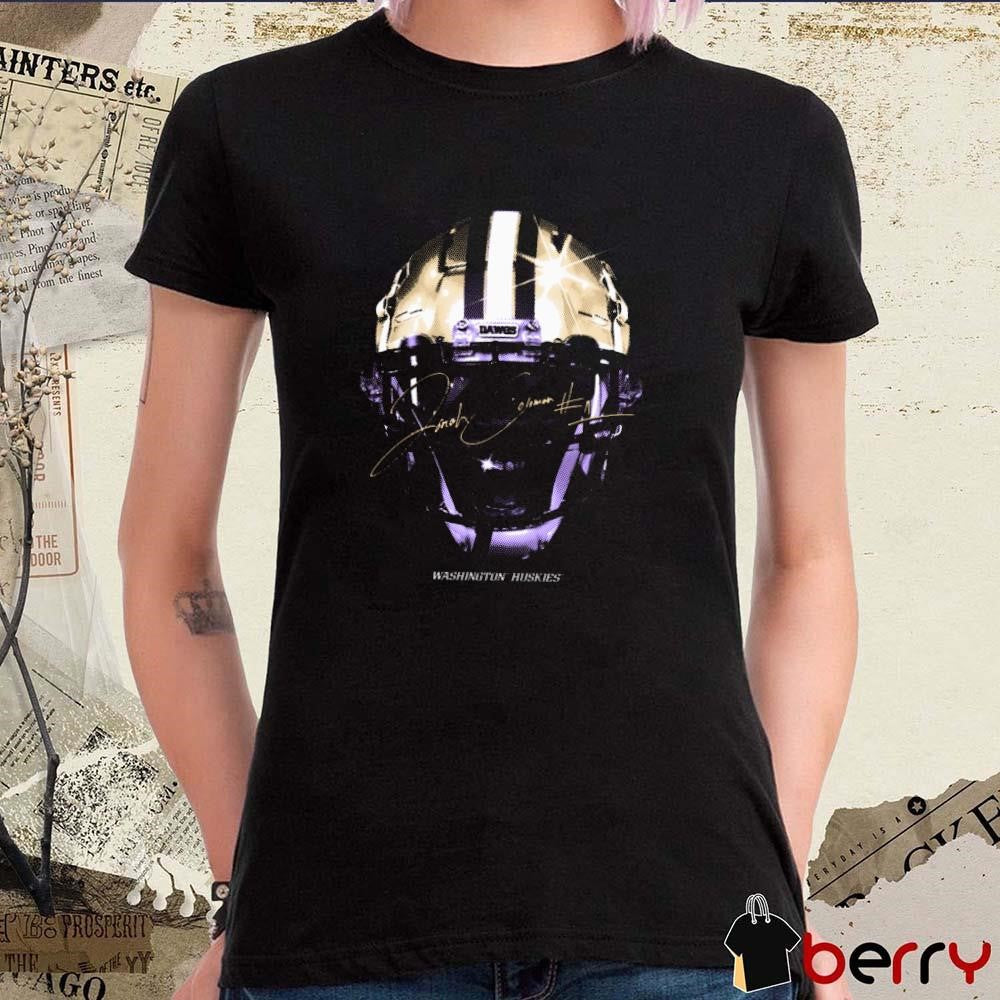 Jonah Coleman Washington Huskies Spotlight Signature Graphic t-shirt