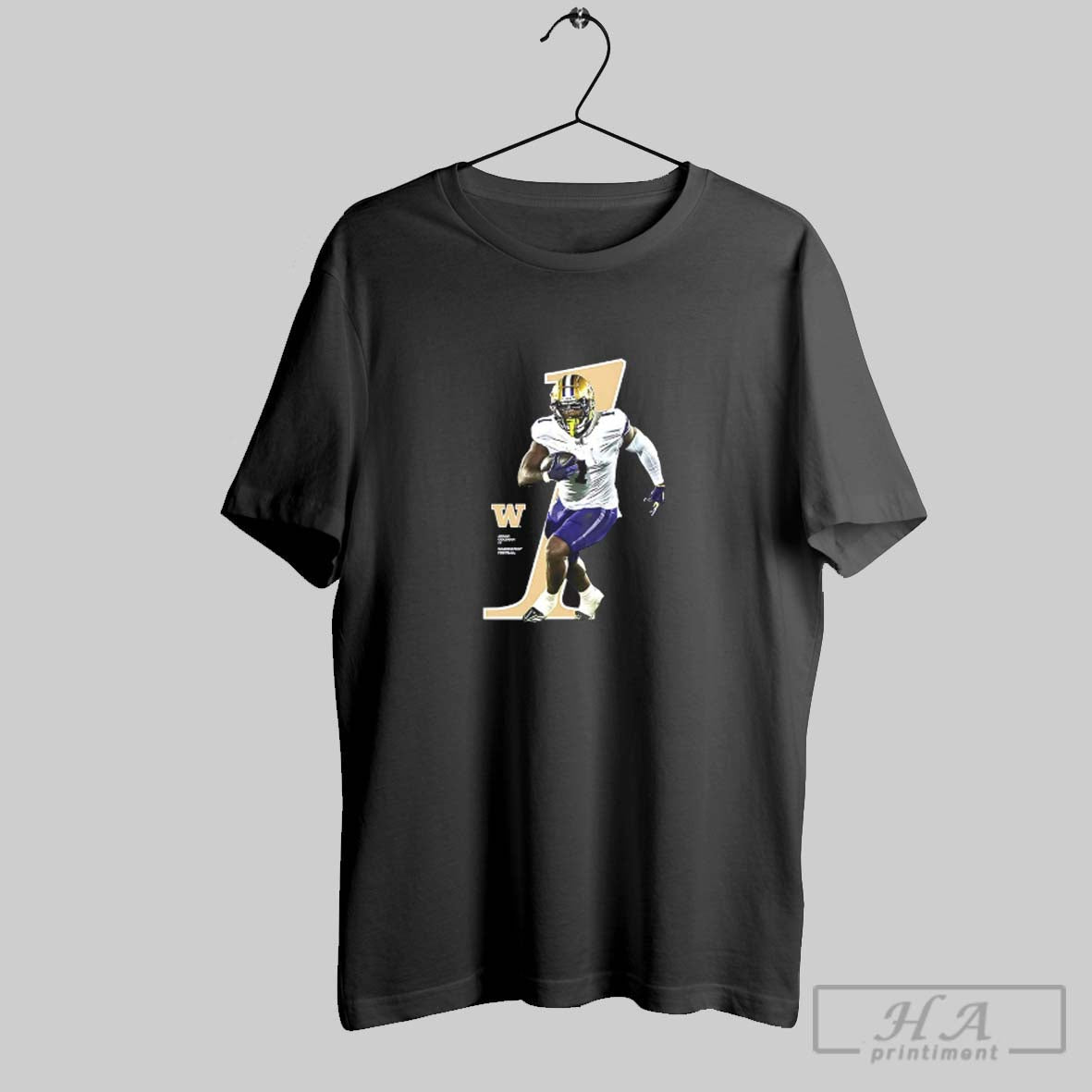 Official Jonah Coleman Number 1 Washington Huskies Football Breakthrough V Neck