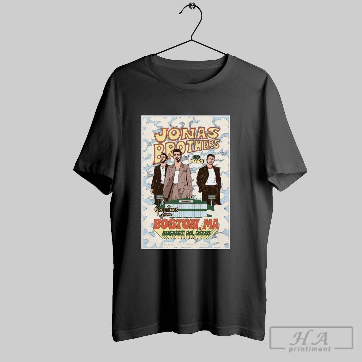 Official Jonas Brothers August 23 2025 Fenway Park In Boston Ma Poster