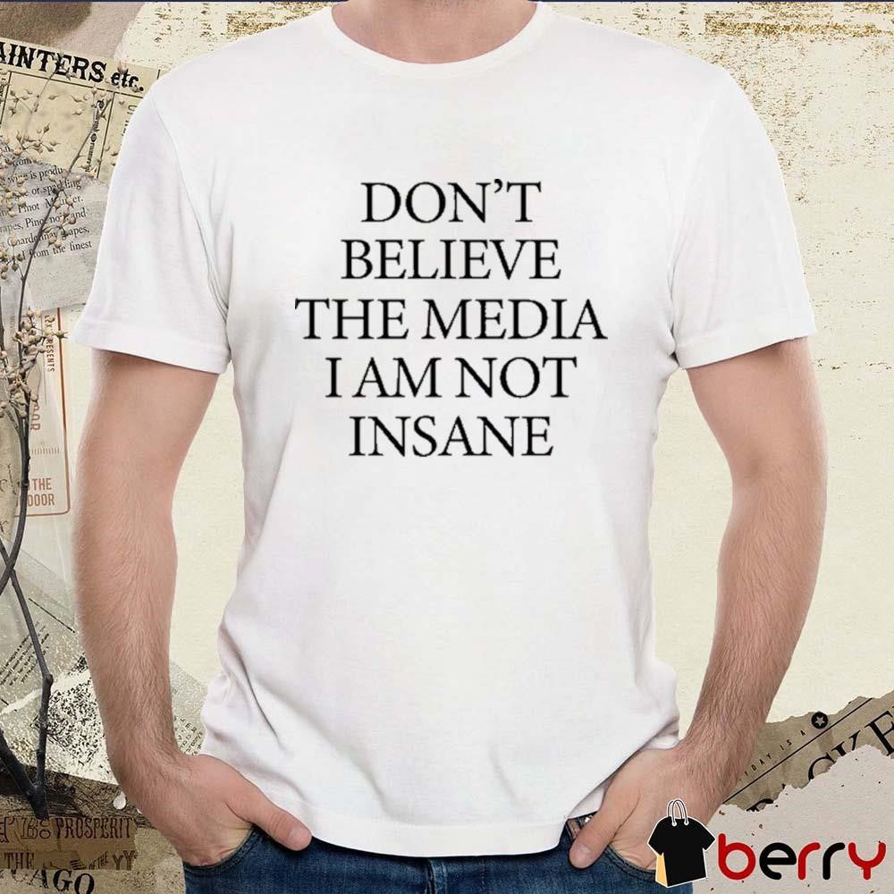 Joost Klein Wearing Don’t Believe The Media I Am Not Insane t-shirt