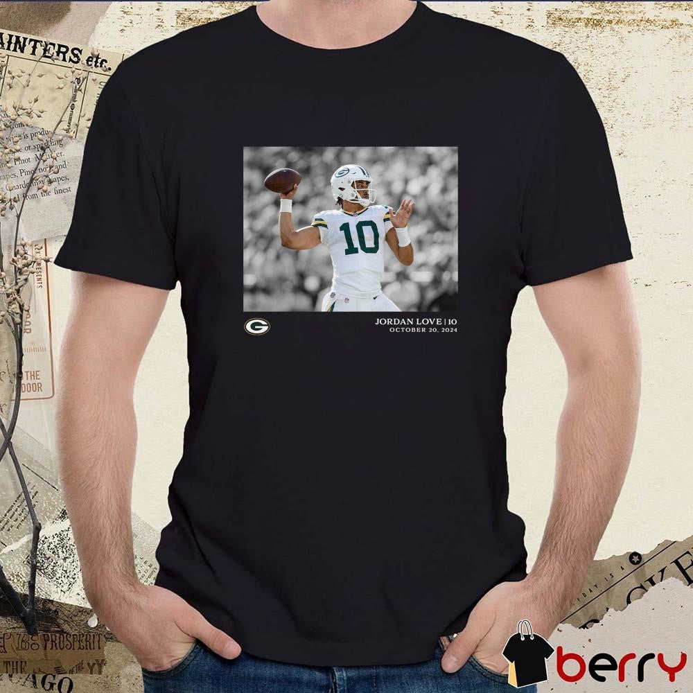 Jordan Love Green Bay Packers NFL Flash Features Week 7 Oct 20 2024 t-shirt