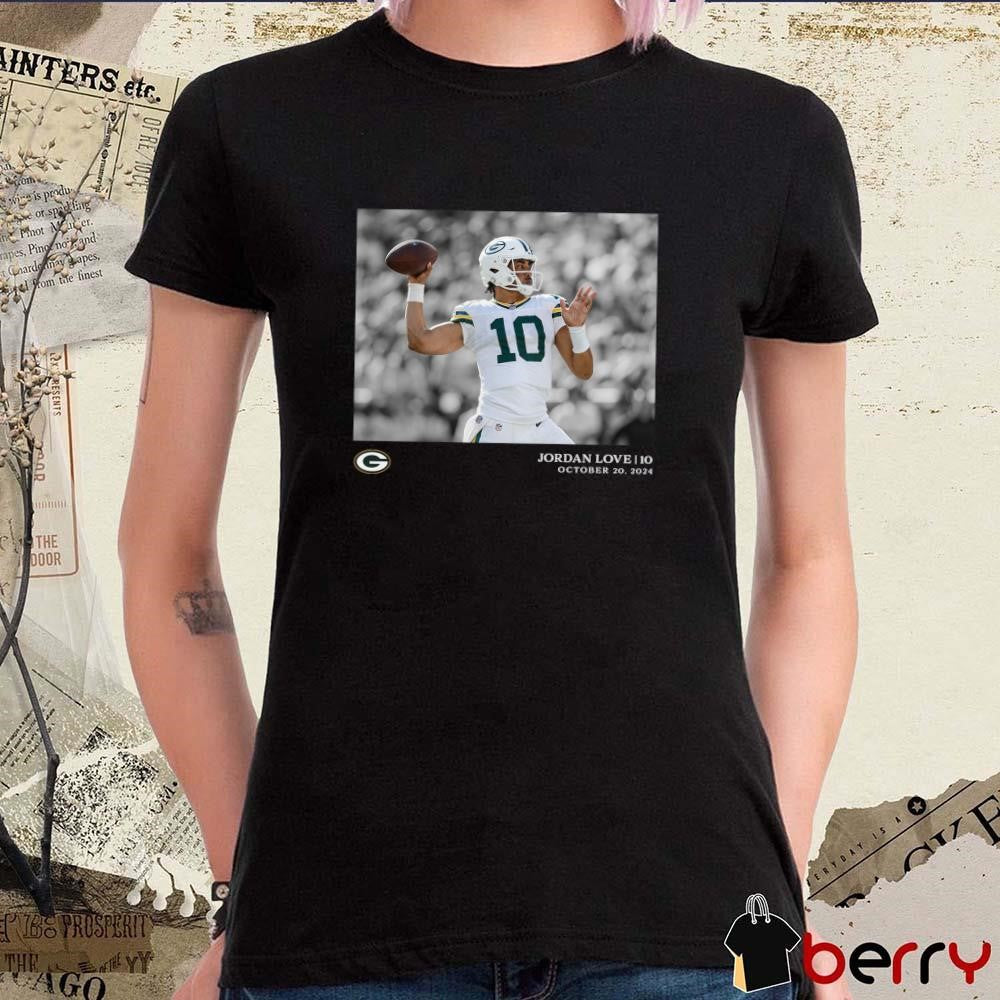Jordan Love Green Bay Packers NFL Flash Features Week 7 Oct 20 2024 t-shirt