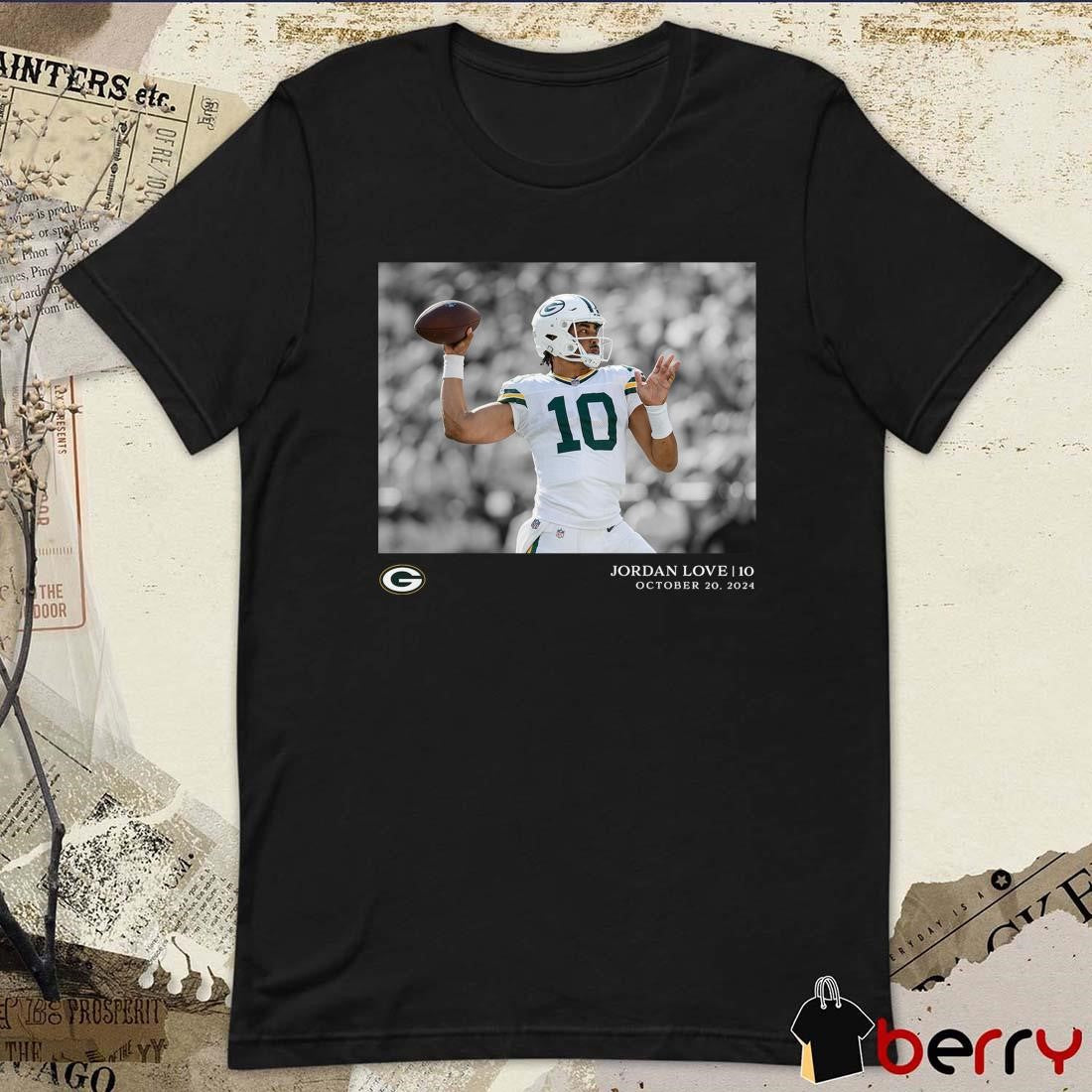 Jordan Love Green Bay Packers NFL Flash Features Week 7 Oct 20 2024 t-shirt