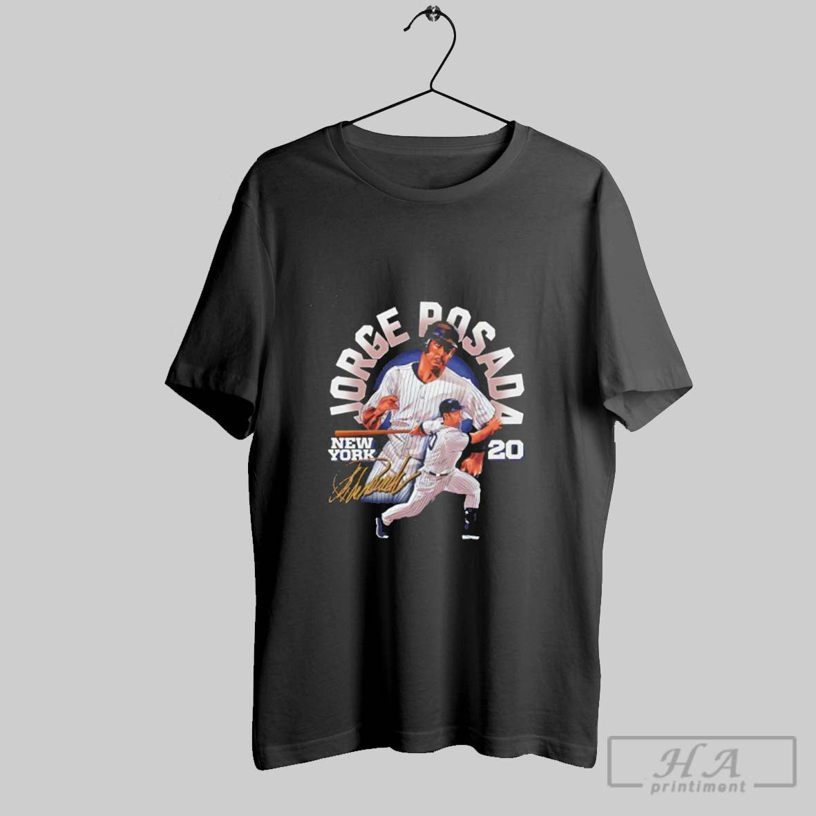 Official Jorge Posada New York Yankees Name Arc