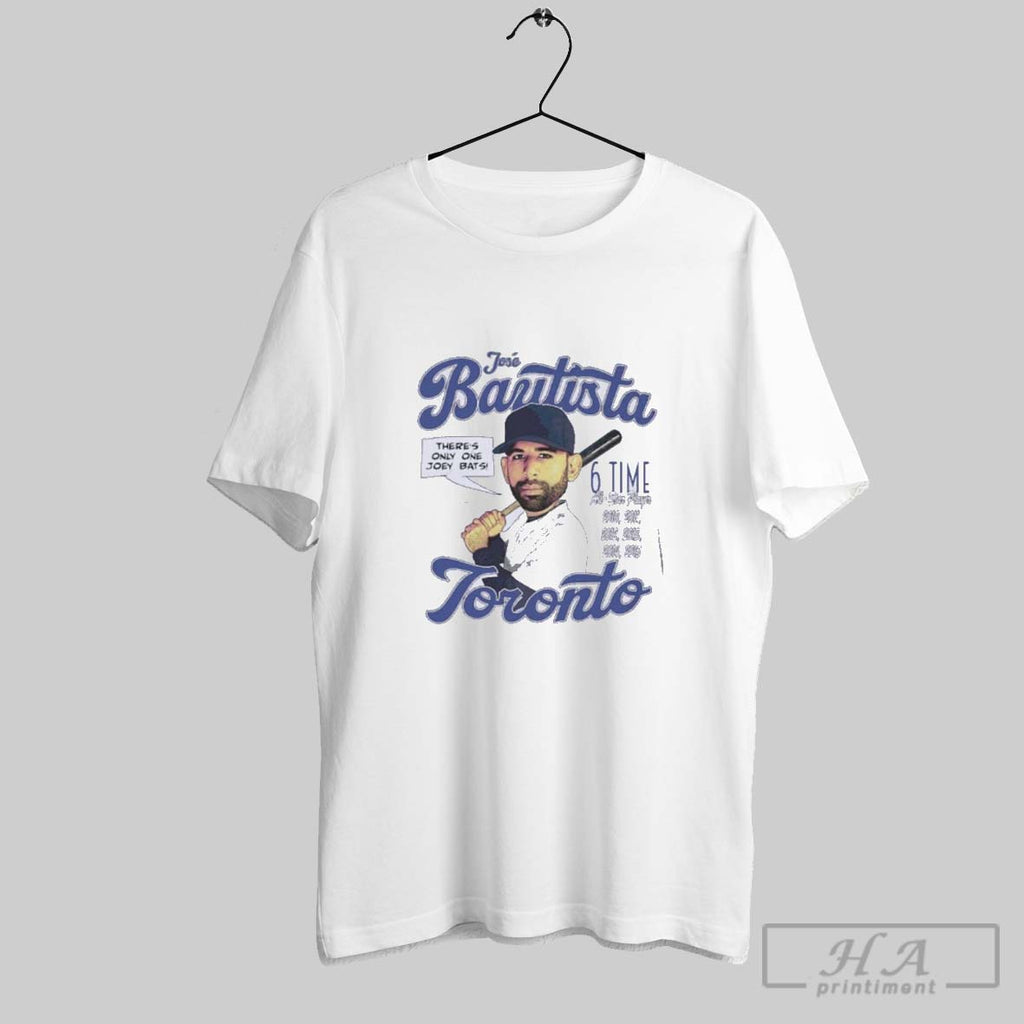 Official Jose Bautista Toronto Blue Jays Comic 6 Time All Star Player Shirt Hoodie Sweater