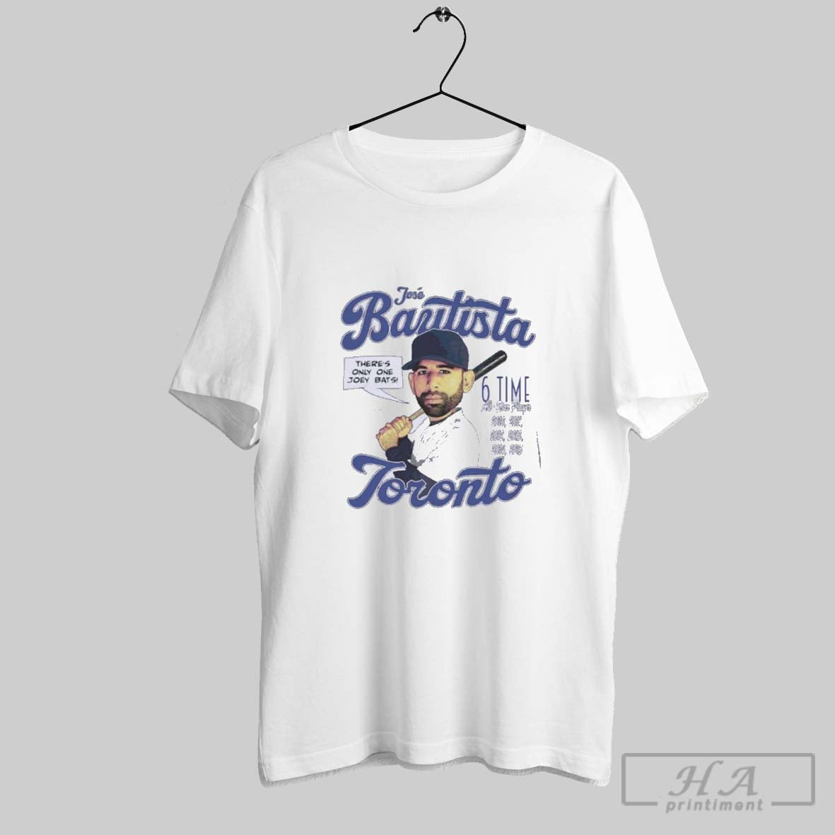 Official Jose Bautista Toronto Blue Jays Comic 6 Time All Star Player Shirt Hoodie Sweater
