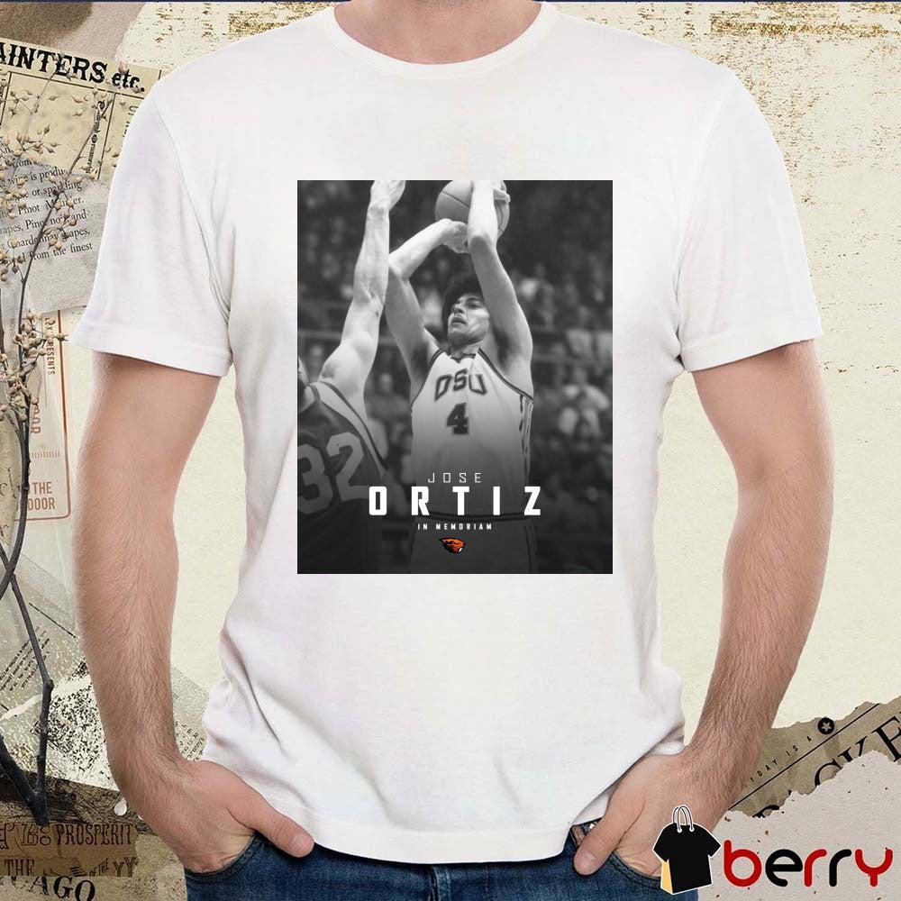 Jose Ortiz In Memoriam Oregon State Beavers t-shirt