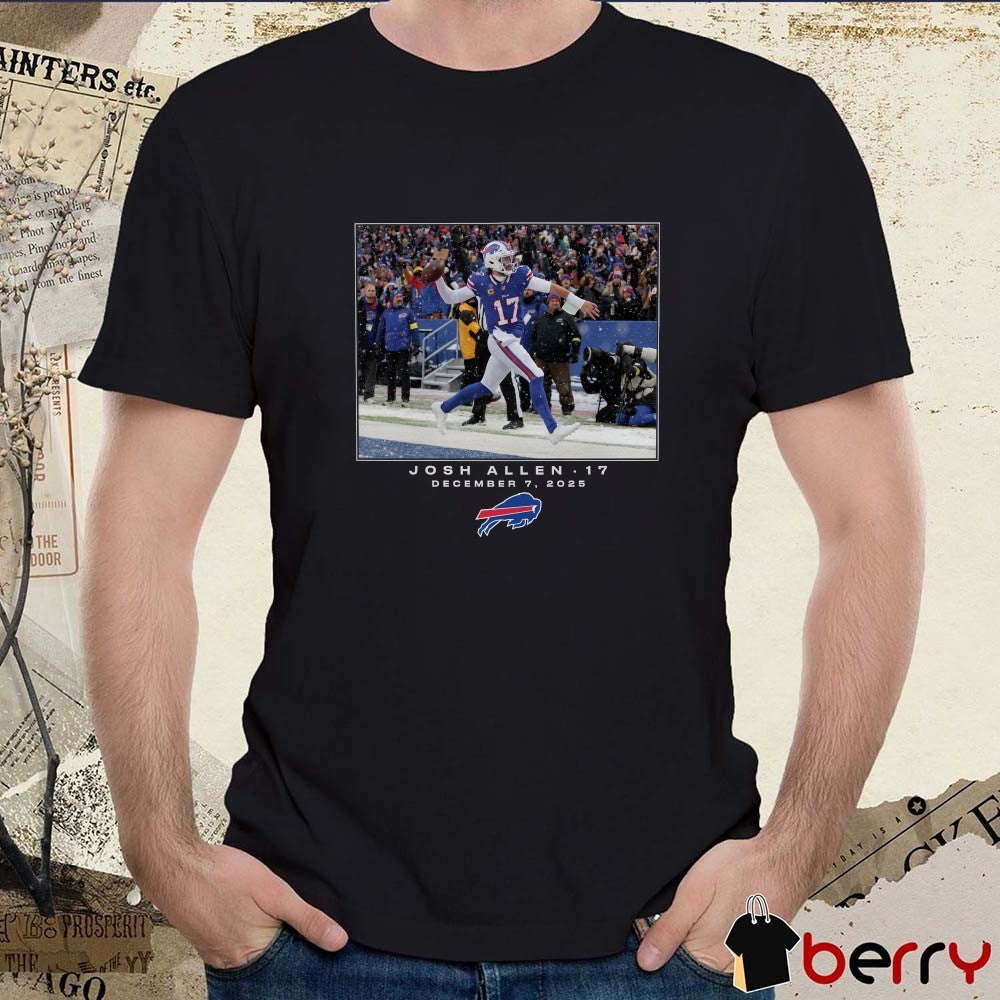 Josh Allen Buffalo Bills NFL Flash Features Week 14 December 7 2025 t-shirt