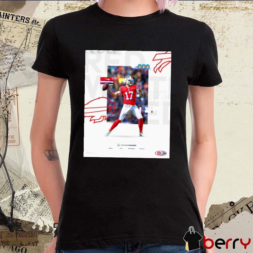 Josh Allen Buffalo Bills Vs New England Patriots December 22 2024 Candy Cane Vibes Poster t-shirt