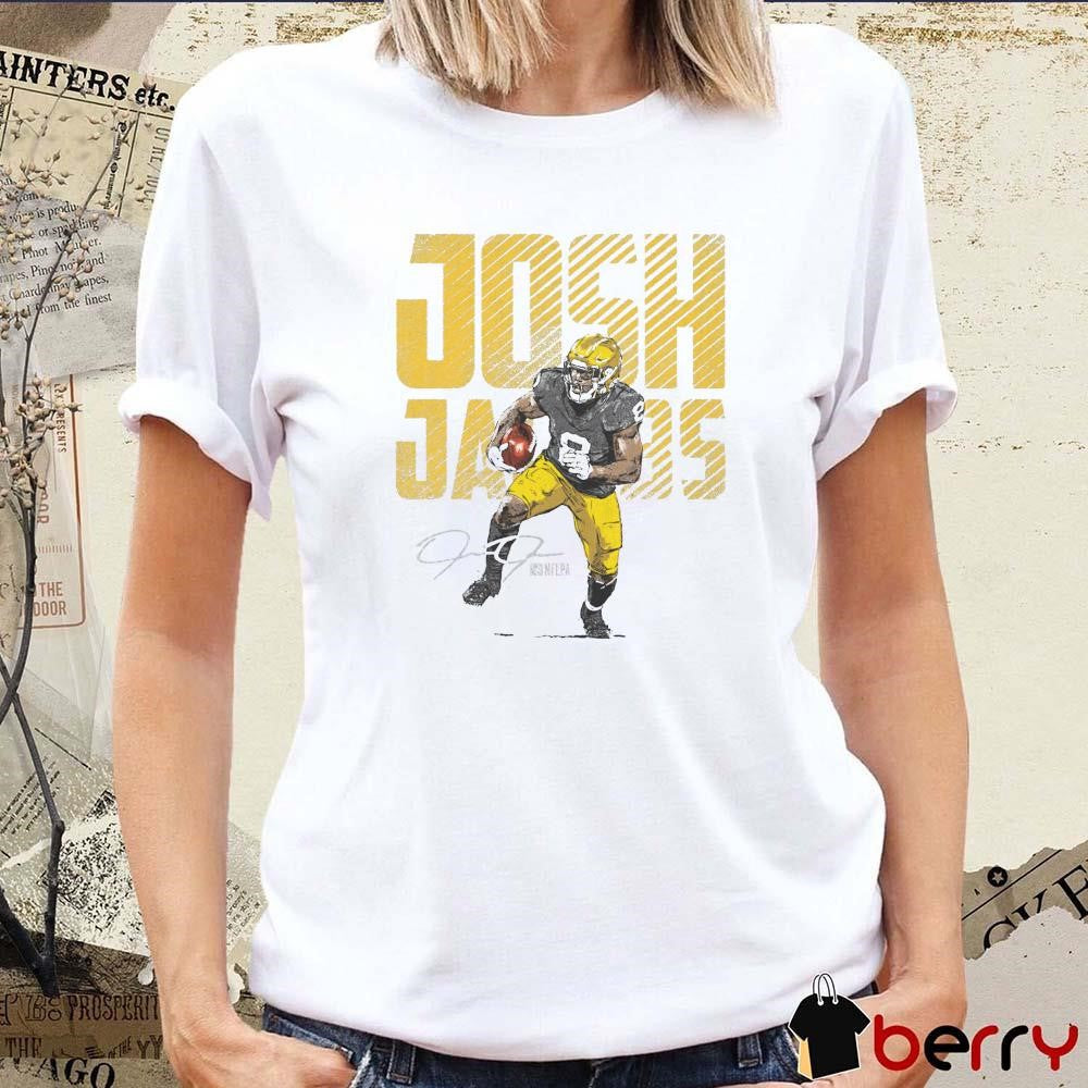 Josh Jacobs Green Bay Packers NFL Bold Signature t-shirt