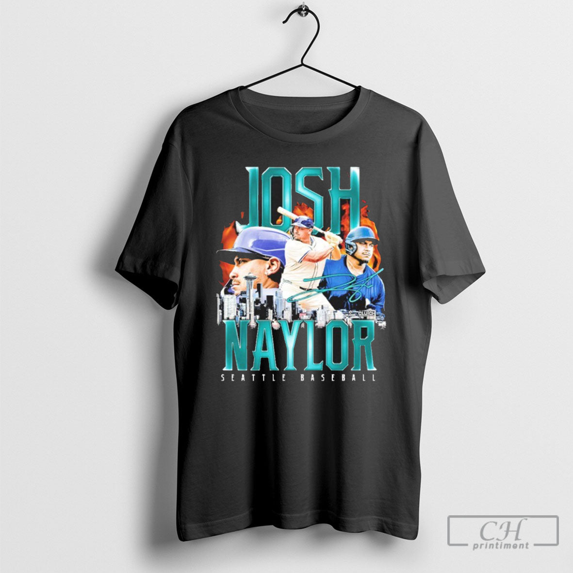 Official Josh Naylor Retro Flair Seattle Baseball Sweater