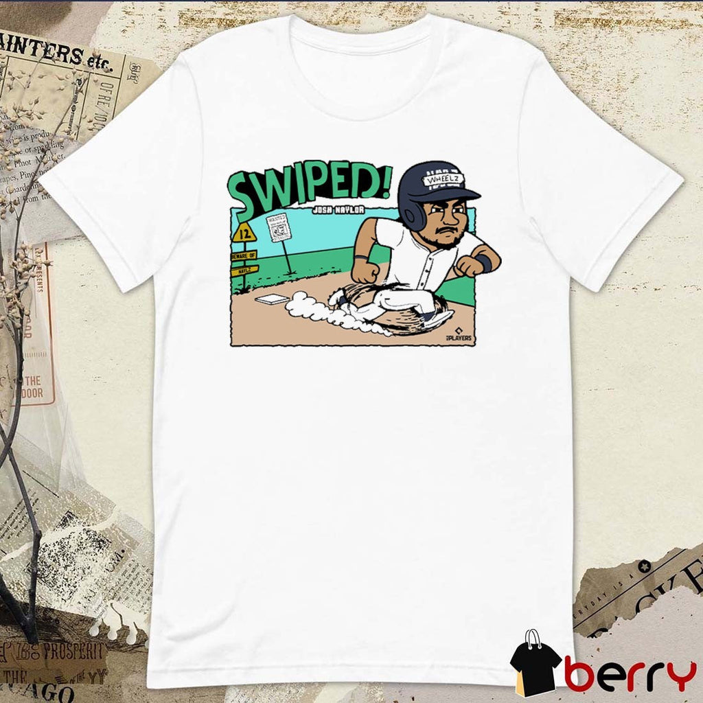 Josh Naylor Swiped Cleveland Guardians Baseball Player Cartoon t-shirt
