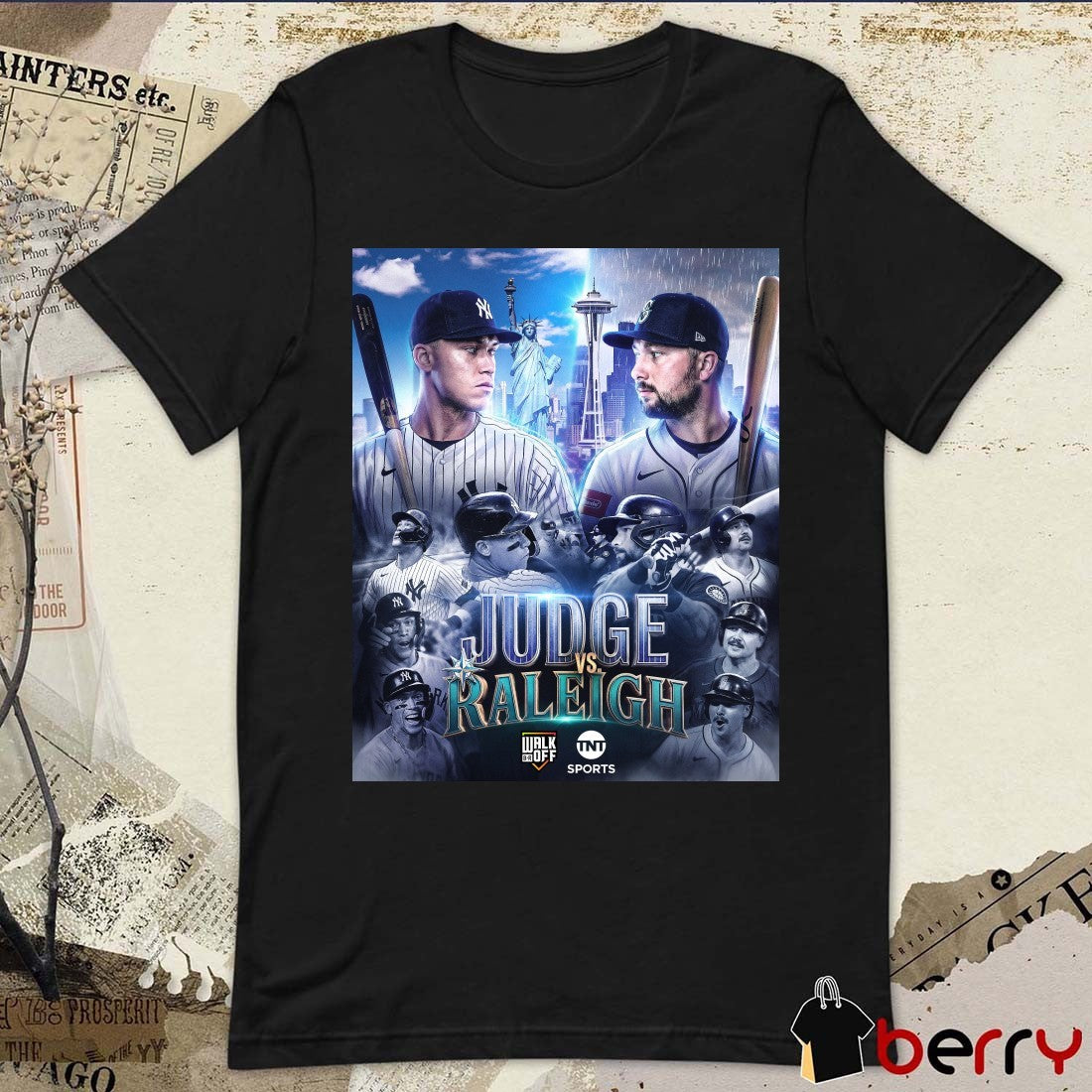 Judge and the Yankees Raleigh and the Mariners Two of the AL’s best go head-to-head Poster t-shirt