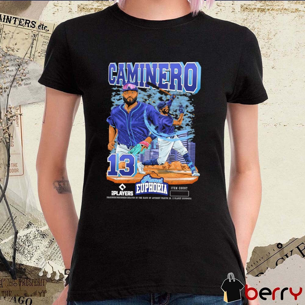 Junior Caminero Tampa Bay Rays MLB Players Planet Euphoria Artwork 2026 t-shirt