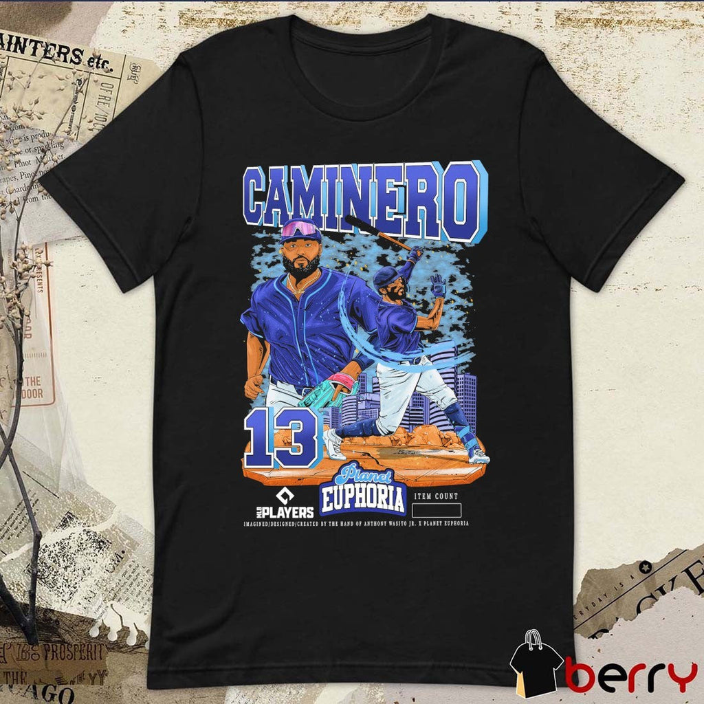 Junior Caminero Tampa Bay Rays MLB Players Planet Euphoria Artwork 2026 t-shirt