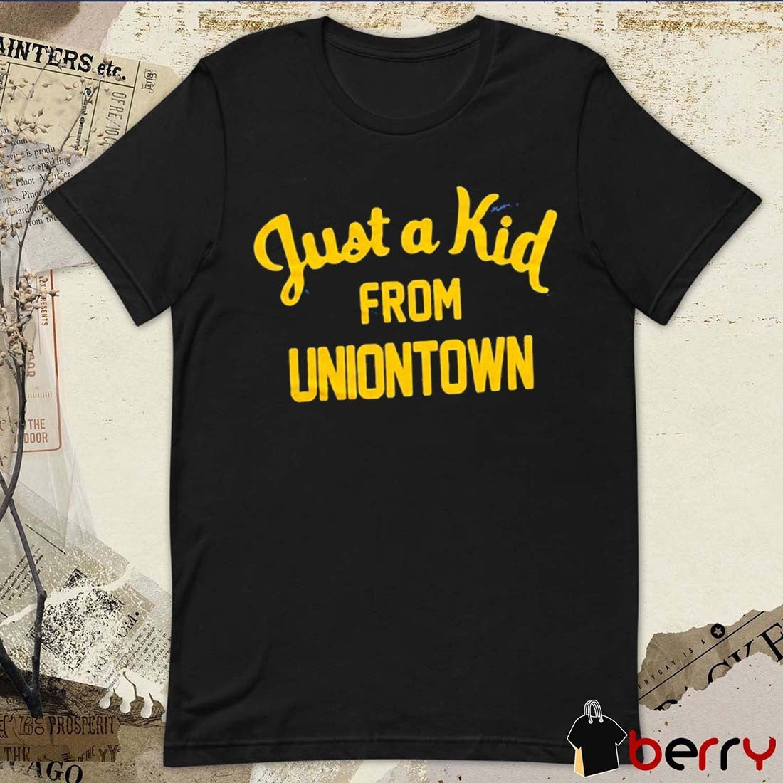 Just A Kid From Uniontown West Virginia Mountaineers football t-shirt