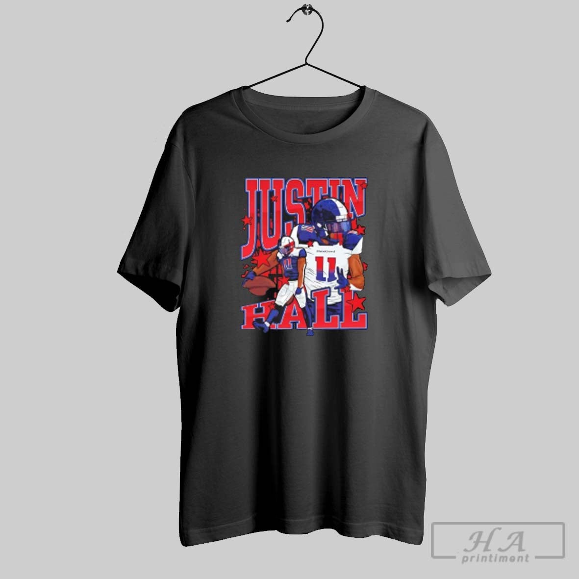 Official Justin Hall Graphic Houston Gamblers