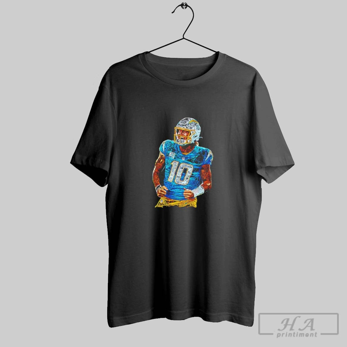 Official Justin Herbert Los Angeles Chargers 10 Paint