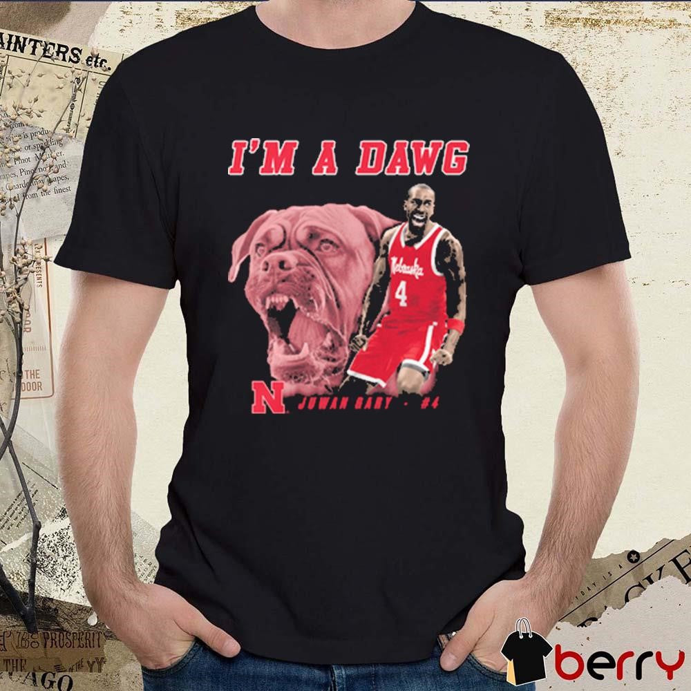 Juwan Gary I’m A Dawg Nebraska Cornhuskers 2025 NCAA Big Ten Conference Portrait Painting t-shirt