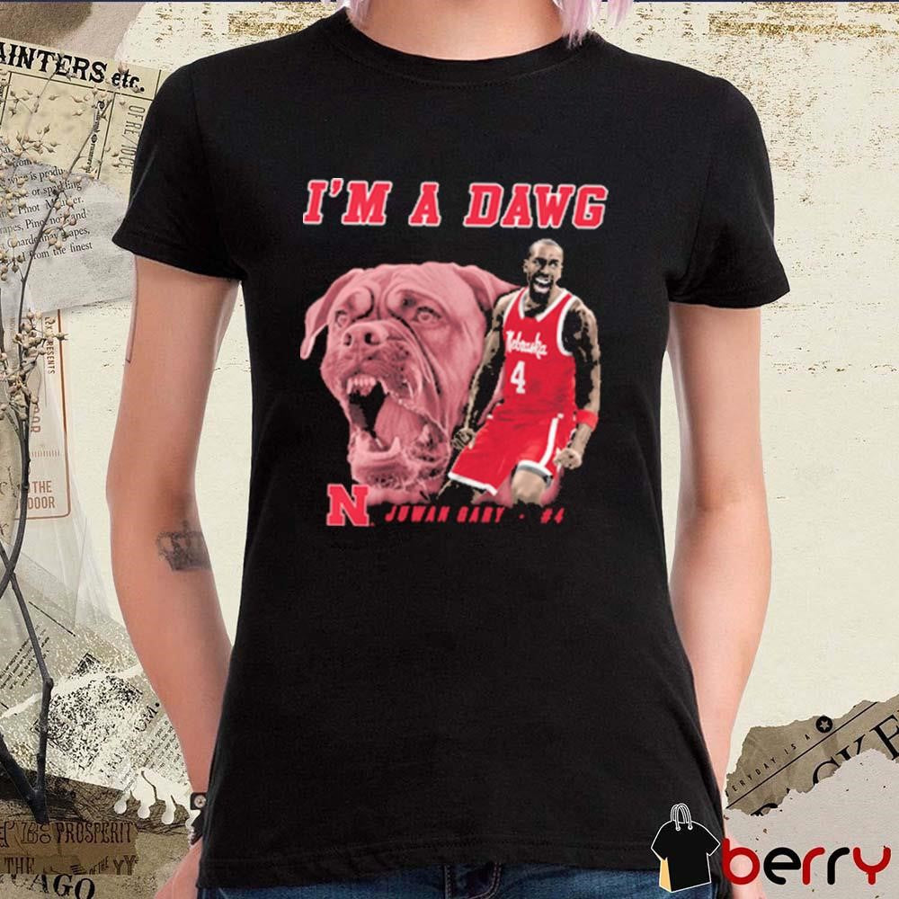Juwan Gary I’m A Dawg Nebraska Cornhuskers 2025 NCAA Big Ten Conference Portrait Painting t-shirt