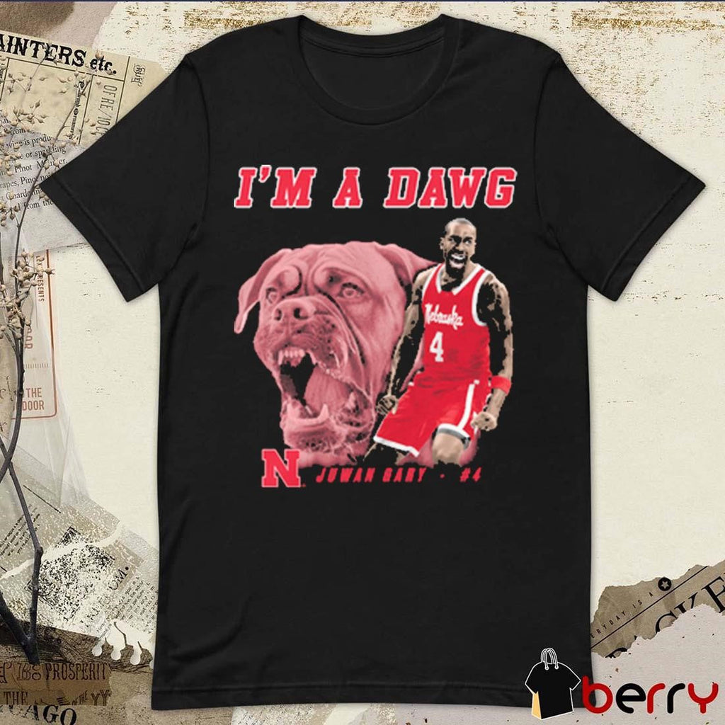 Juwan Gary I’m A Dawg Nebraska Cornhuskers 2025 NCAA Big Ten Conference Portrait Painting t-shirt